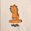Women's - Garfield - Sigh Garfield Lightweight French Terry Wide Neck Long Sleeve Shirt - 2 of 4