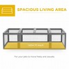 LOVMOR Large Wooden Rabbit Hutch Bunny Hutch Small Animal Habitat Enclosure Outdoor Run and Lockable Doors - 3 of 4