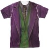 Men's Dark Knight Joker Costume (Front Back Print) Short Sleeve Costume T-Shirt - 2 of 4