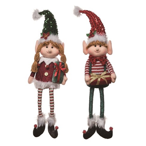 (2) XL Boy Girl Elf/Fairy Shelf Sitters outlets New