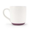 Elanze Designs Typewriter Speckled Purple 13 ounce Ceramic Coffee Mugs Set of 4 - 2 of 4