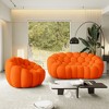 WJShome Single Bubble Chair with Ottoman,Oversized Memory Foam Bubble Lazy Floor Sofa, Modern Upholstered Bean Bag Sofas - 2 of 4