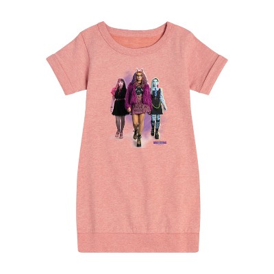- Monster High - Character Group Graphic Short Sleeve Fleece Dress