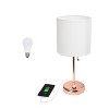 Creekwood Home Contemporary Bedside Table Lamps with USB Port - 3 of 4
