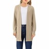 Clearlove Girls' Long Sleeve Open Front Knit Cardigan Cozy Loose Fit Sweater With Pockets Fall Winter Layering Piece - 2 of 4
