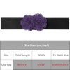 INSPIRE CHIC Women's Elastic Wide Double-Flower Stretch Corset Waist Belt 1 Pc - 4 of 4