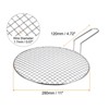 Unique Bargains Stainless Steel Grills Round Barbecue Mesh Outdoor Grill with Handle - 2 of 4