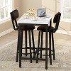 Hooseng Dining Room Table and Chairs Set for 2, Kitchen Table and Chairs Set with MDF Tabletop & 2 PU Leather Chairs for Apartment - 3 of 4