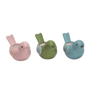Transpac Terracotta Bird Planter Set of 3 Spring Home Decorations - 1 of 1