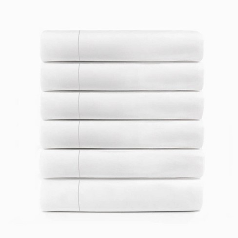 Lightweight Cotton Blend Hotel Quality Flat Bed Sheet Set, Bright White by Blue Nile Mills - image 1 of 2