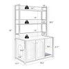 Large Cat Litter Box Enclosure With Shelf Storage and 2 Doors, Brown - 3 of 4