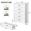 Jojoka Drawers Dresser for Bedroom,Chest of Drawers with Wide Metal Handle - 2 of 4