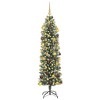 vidaXL Artificial Slim Christmas Tree with 300 LEDs Green 70.9 - 3 of 4