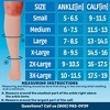 ABSOLUTE SUPPORT – Petite Sheer Knee High Compression Socks for Women – 15-20mmHg – 3 Pairs – A406 - 3 of 4