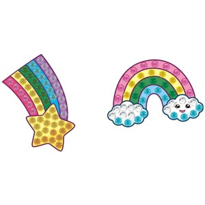 DIAMOND DOTZ BIG DOTZ® Star Rainbow Diamond Art Stickers Kit - 1 of 4