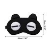 Unique Bargains Soft Cartoon Eyes Sleep Mask Black 1 Pc - 4 of 4
