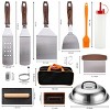 Itopfox 29PCS Griddle Accessories Set with Teppanyaki Spatulas, Scraper, Basting Cover for Camp Chef, Home Cooking, Outdoor BBQ, Christmas Gifts - 2 of 4