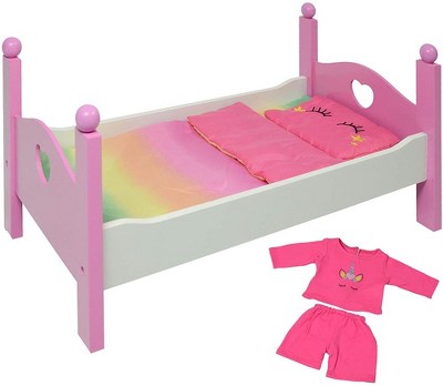 The New York Doll Collection 18 Inch Wooden Bed : Target