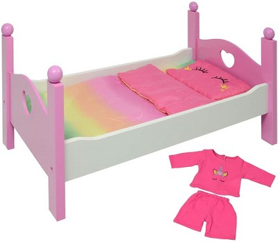 The New York Doll Collection 18 Inch Wooden Bed