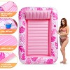 Joyfy Adults Float Pool Inflatable Pool Tanning Floatie Bed with Pillow Pool Floats Lounger Float Tanning Pool Large for Adult - 2 of 4