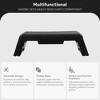 BalanceFrom Fitness Multifunctional Adjustable Deck Weight Bench Foldable Plyometrics Box Aerobic Fitness Stepper Ramp with Storage Compartment, Black - 2 of 4