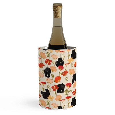 Iveta Abolina California Poppies and Bears Wine Chiller - Deny Designs