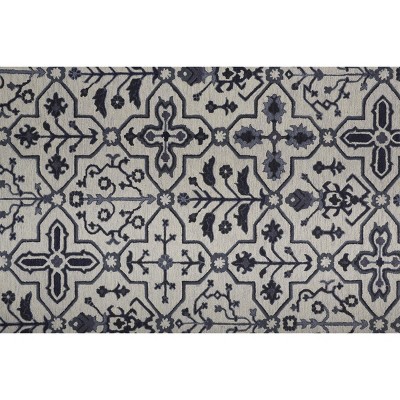 Ivory Hand-Tufted Wool Rectangular Area Rug