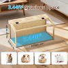 Artloge Chew-proof Wooden Hamster Cage Small Pet Viewing House with Openable Top & Tempered Glass Panels & Ventilation Holes & Built-in LED Light - 3 of 4
