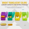 MEDca Monthly Pill Box Organizer – 3 Times Daily (Morning, Noon, Night) with 30 Day Pill Case, 32 Slots for Medication, Vitamins, Supplements & Travel - 2 of 4