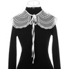 Elerevyo Women Detachable Semi-Sheer Embroidery Neck Ruff Fake Dickey Collar Blouse 1 Pc - 2 of 4