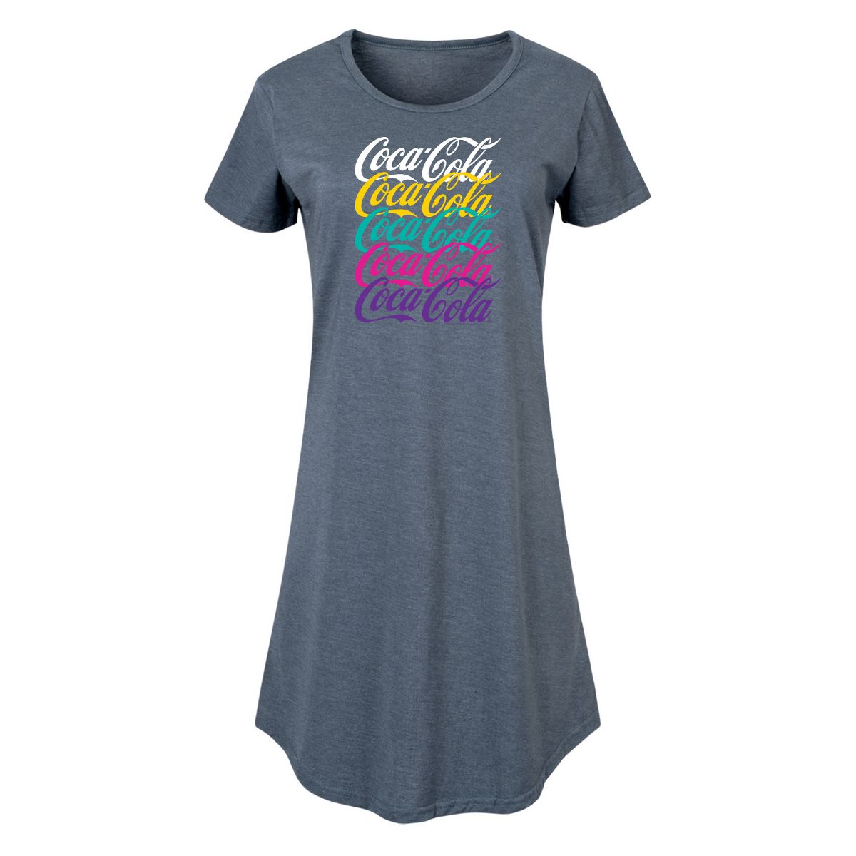 Women's - Coca-Cola - 90's Retro Logo Stacked Graphic T-shirt Dress