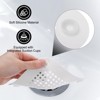 Unique Bargains Shower Drain Hair Catcher Round and Convex Drain Cover Silicone Strainer Hair Stopper - 3 of 4