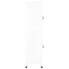 vidaXL Locker Grey Steel Large Locker Cabinet Rectangular Industrial - White With 2 Lockers - 4 of 4