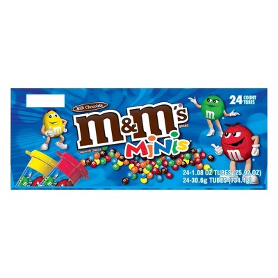 M&m's Minis Milk Chocolate Candy - 24ct : Target