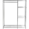 Betsy Adjustable Garment Rack - Chrome - Safavieh - 3 of 4