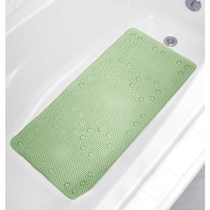 Home Mart Goods Sage Green Non-Slip Foam Bathtub Shower Mat With Suction Cups - 1 of 4