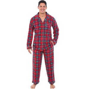 ADR Men's Pajamas Set, Soft Plush Fleece Pajamas Man, Pajamas PJs Set - 1 of 4