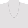 Black Bow Jewelry 2mm, 14k White Gold, Handmade Solid Rope Chain Necklace - 2 of 4