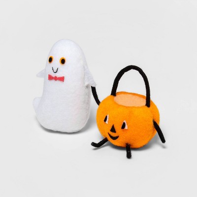 You Put a Spell on Me Pumpkin Pail & Ghost Halloween Decorative Figurine - Hyde & EEK! Boutique™