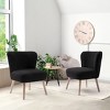 WestinTrends Genevieve 25" Wide Upholstered Boucle Armless Accent Chair - 2 of 4