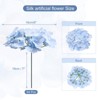Unique Bargains Wedding Centerpieces Decoration Silk Artificial Hydrangea Flowers - 2 of 4