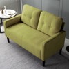 Sapphtopaz 51.2" Loveseat Couch Sofa - Compact Upholstered Furniture with Sturdy Frame, Cozy Seating for Living Room, Bedroom & Small Spaces - 2 of 4