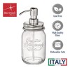 Bormioli Rocco I Genietti Soap Dispenser Set - Quattro Stagioni Glass Bottles with 17 Oz, Reusable Pump Jars with Stainless Steel Multi-Function Tops - 4 of 4