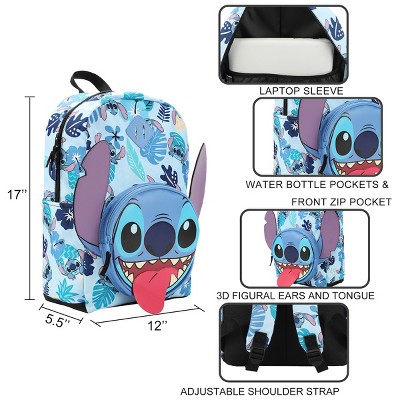 Disney Stitch 3D Character 17" Backpack — фото 4