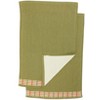 The Lakeside Collection Yellow Plaid Bath Collection - Set of 2 Hand Towels - 3 of 4