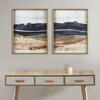 Ink+Ivy (Set of 2) Dreaming Abstract Landscape Diptych Framed Glass Wall Art Set : Contemporary Vertical Wall Art, Polystyrene & MDF Frame - 2 of 4