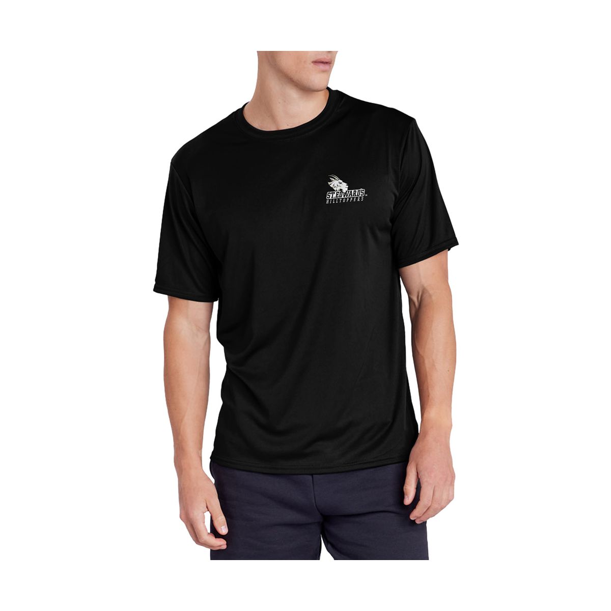 Men's St. Edward's University Men's Sport Active T-Shirt Left Chest Logo