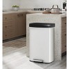21 Gallon / 80 Liter Stainless Steel Trash Can with Lid, Large Garbage Can for Kitchen, Rustproof Step-on Kitchen Metal Trash Bin - 2 of 4