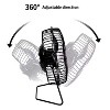 Optimus 4-In. 1-Speed Personal Metal Fan, Black, F-4040 - 3 of 4