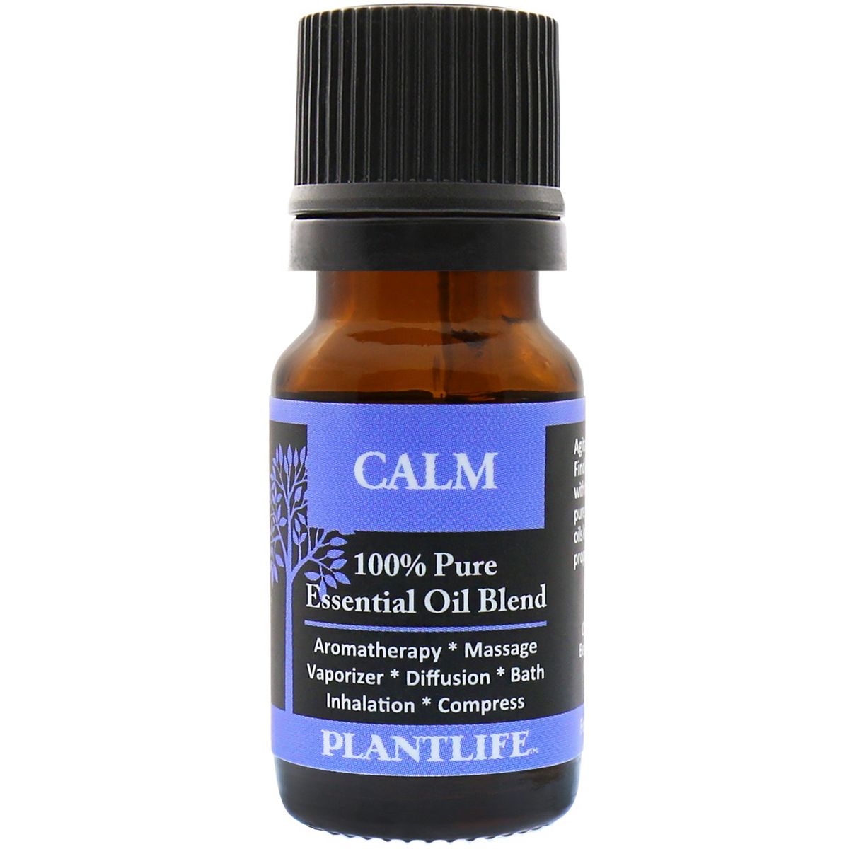 Plantlife Calm Essential Oil Blend – 100% Pure, Therapeutic Grade – No Additives or Fillers – Made in California – 10ml